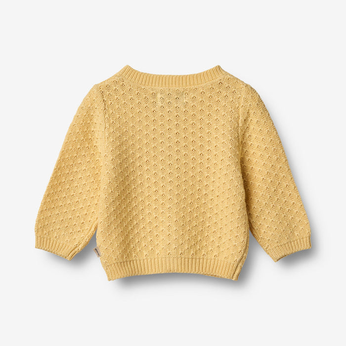 Wheat Main Knit Cardigan Magnella Cardigan 9425 golden yellow