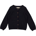 Wheat Main Knit Cardigan Magnella Knitted Tops 1378 midnight blue