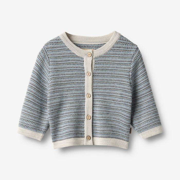 Wheat Main Knit Cardigan Nico Cardigan 9948 bluey
