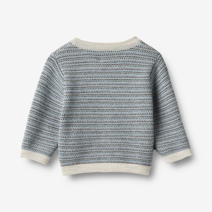 Wheat Main Knit Cardigan Nico Cardigan 9948 bluey
