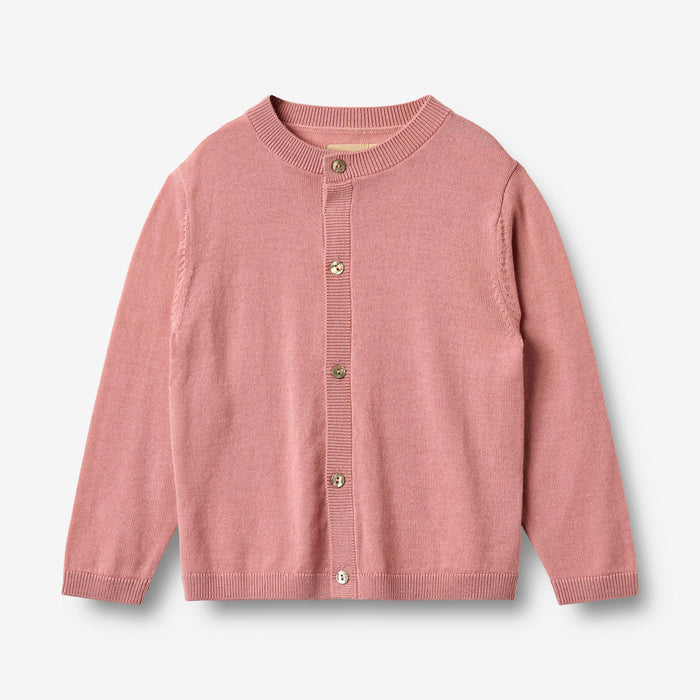 Wheat Main Knit Cardigan Nico Knitted Tops 2026 rose