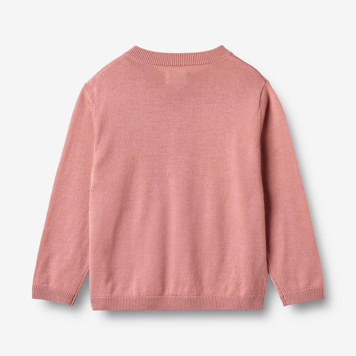 Wheat Main Knit Cardigan Nico Knitted Tops 2026 rose