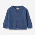 Wheat Main Knit Cardigan Siggi Knitted Tops 1173 deep ocean