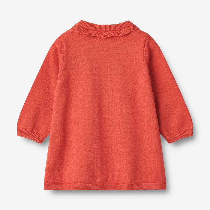 Wheat Main Knit Dress Nannie Dress 1123 candy red