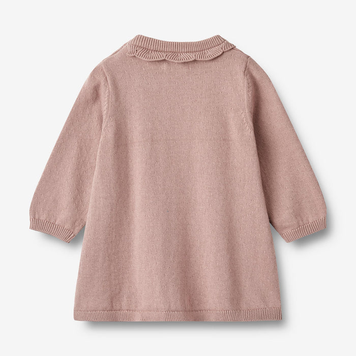 Wheat Main Knit Dress Nannie Dress 1135 dry rose