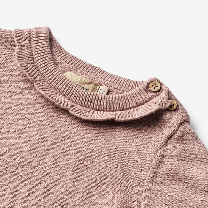 Wheat Main Knit Dress Nannie Dress 1135 dry rose