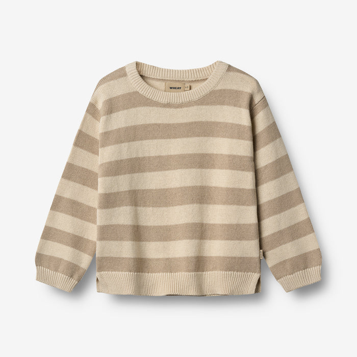 Wheat Main Knit Pullover Morgan Pullover 9415 beige stripe