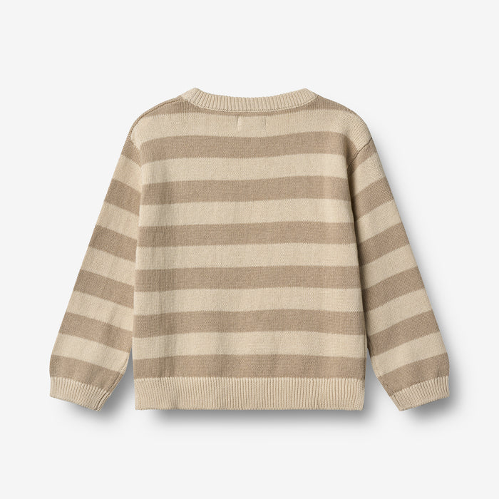 Wheat Main Knit Pullover Morgan Pullover 9415 beige stripe