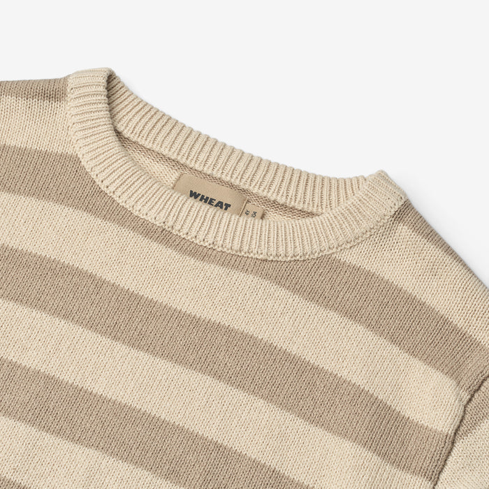 Wheat Main Knit Pullover Morgan Pullover 9415 beige stripe