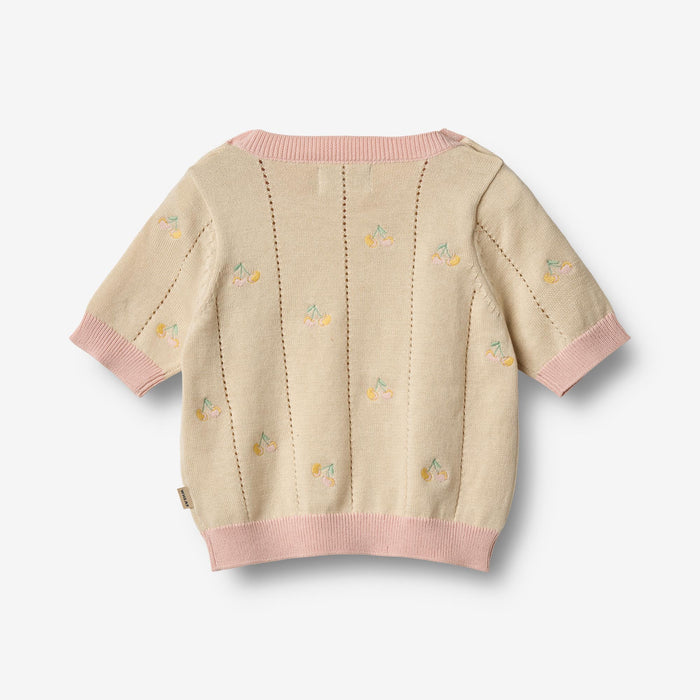 Wheat Main Knit Top S/S Malvina Top 3336 sandshell