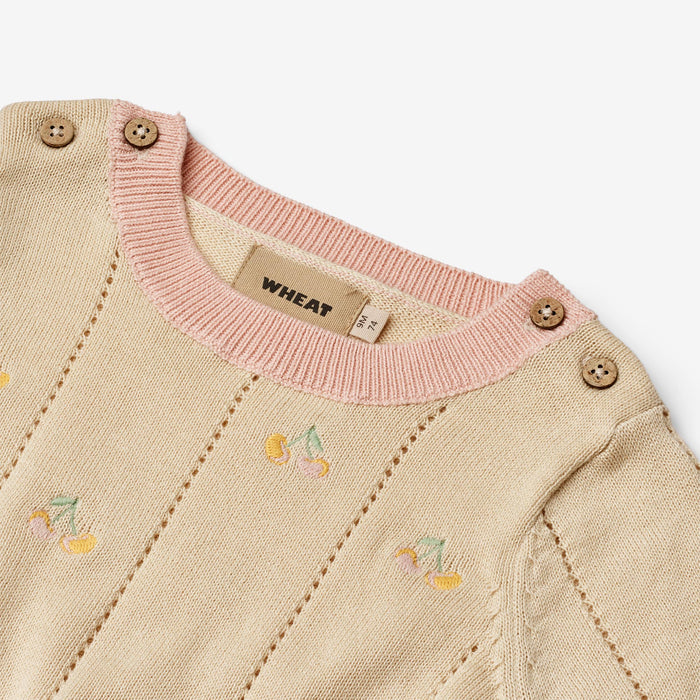 Wheat Main Knit Top S/S Malvina Top 3336 sandshell