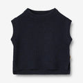 Wheat Main Knit Vest Cuba Knitted Tops 1432 navy