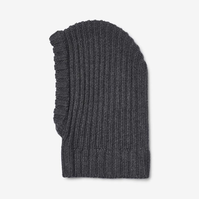 Wheat Outerwear Knitted Balaclava Woolao Accessory 0064 charcoal melange