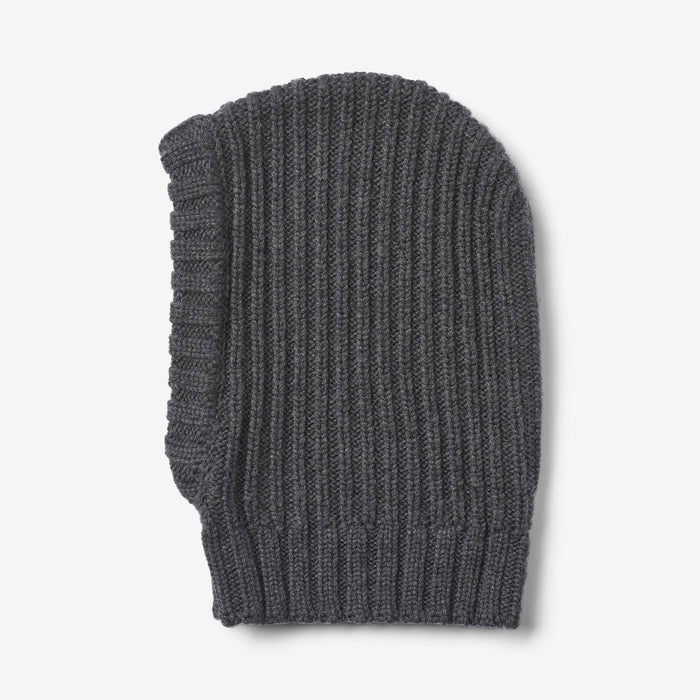Wheat Outerwear Knitted Balaclava Woolao Accessory 0064 charcoal melange