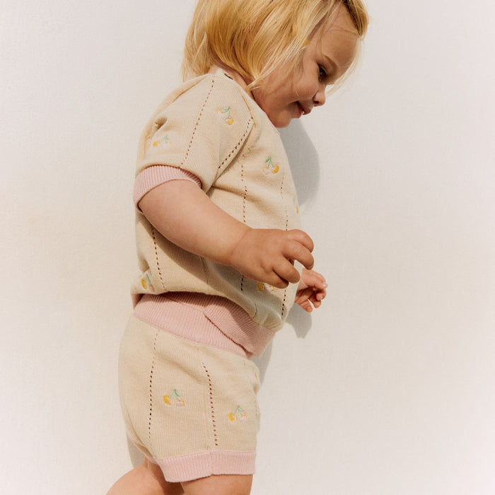 Wheat Main Knitted Shorts Dua Shorts 3336 sandshell