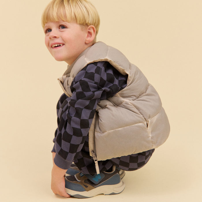 Wheat Outerwear Lakas Puffer vest Jacket 9798 dark moon