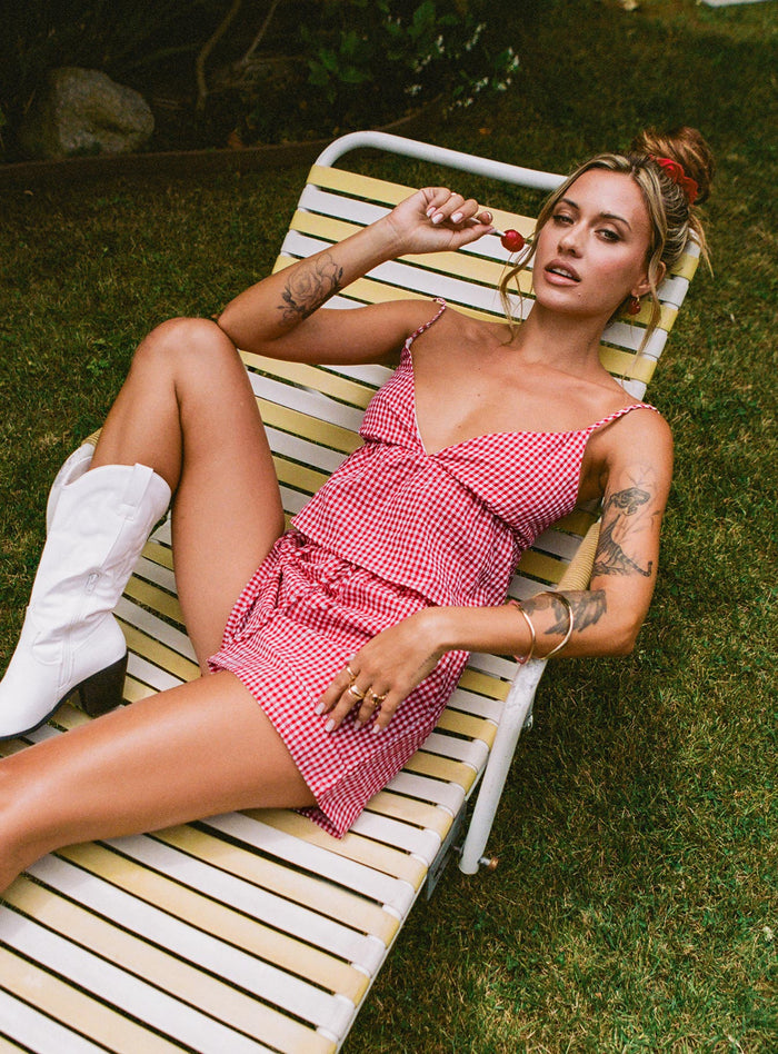 Lille Co-ord Red Gingham