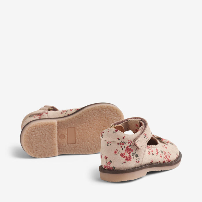 Wheat Footwear Mary Jane Lucia Shoe 9772 almond peach flowers