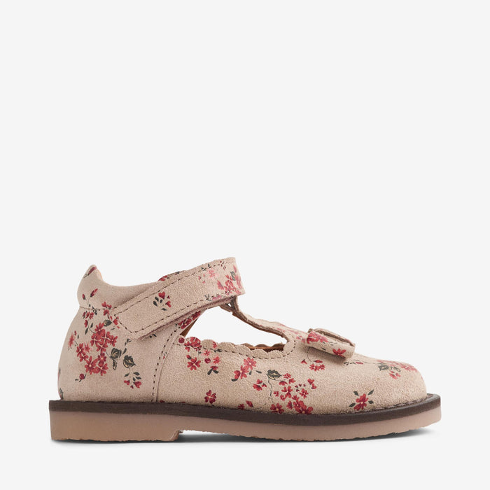 Wheat Footwear Mary Jane Lucia Shoe 9772 almond peach flowers