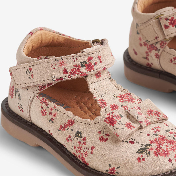 Wheat Footwear Mary Jane Lucia Shoe 9772 almond peach flowers