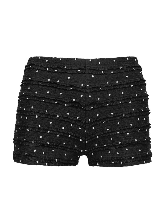 Moonie Bloomer Short Black / White Low Rise Shorts