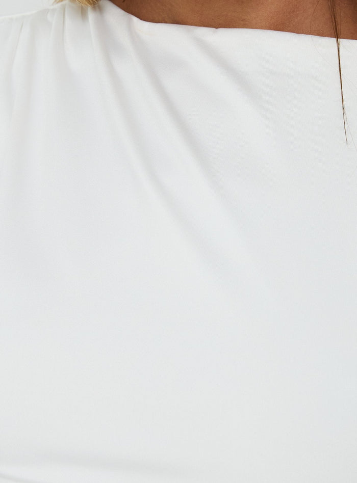Mystro Cut Out Top White