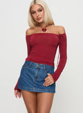 front view of model wearing Princess Polly Nicolina Low Rise Denim Mini Skirt Light Wash Mini Skirts