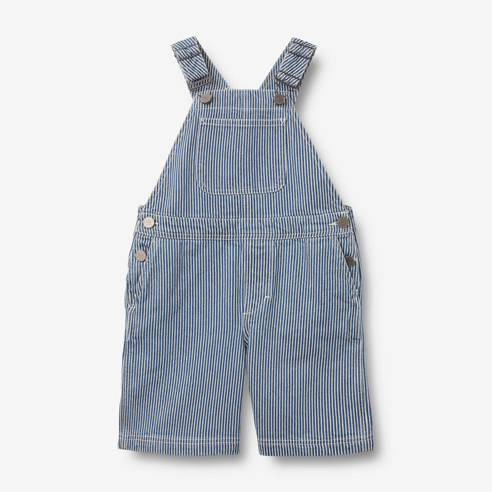 Wheat Main Overalls Shorts Lykke Overall 1185 denim stripe