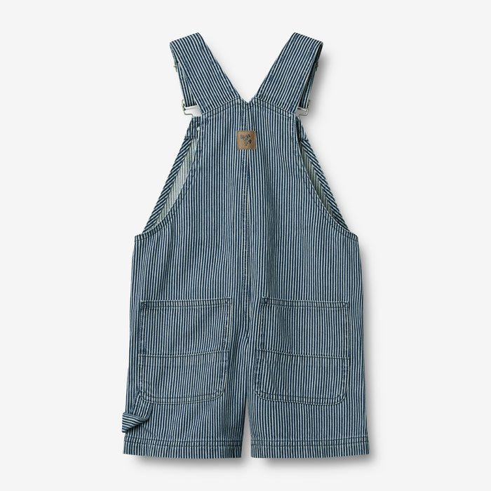 Wheat Main Overalls Shorts Lykke Overall 1185 denim stripe