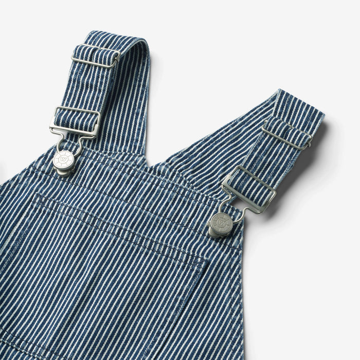 Wheat Main Overalls Shorts Lykke Overall 1185 denim stripe