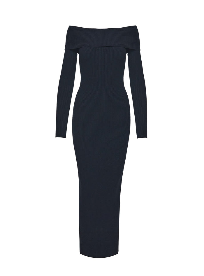 product Princess Polly Phylis Off The Shoulder Maxi Dress Black Straight Neck