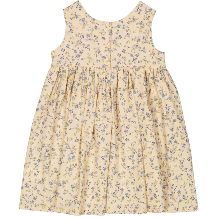 Wheat Main Pinafore Wrinkles Dress 9048 alabaster flowers