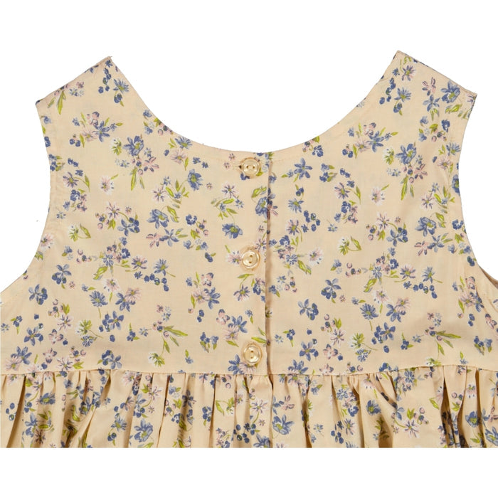 Wheat Main Pinafore Wrinkles Dress 9048 alabaster flowers
