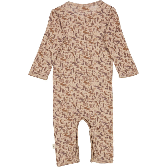 Wheat Wool Plain Wool Jumpsuit Jumpsuit 3208 khaki wild life