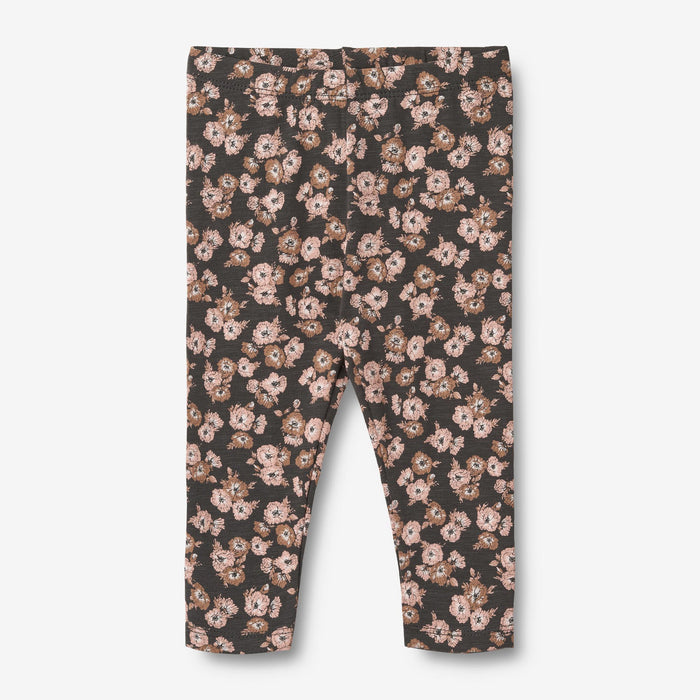 Wheat Main Printed Leggings Jules | Baby Legging 1183 raven anemones
