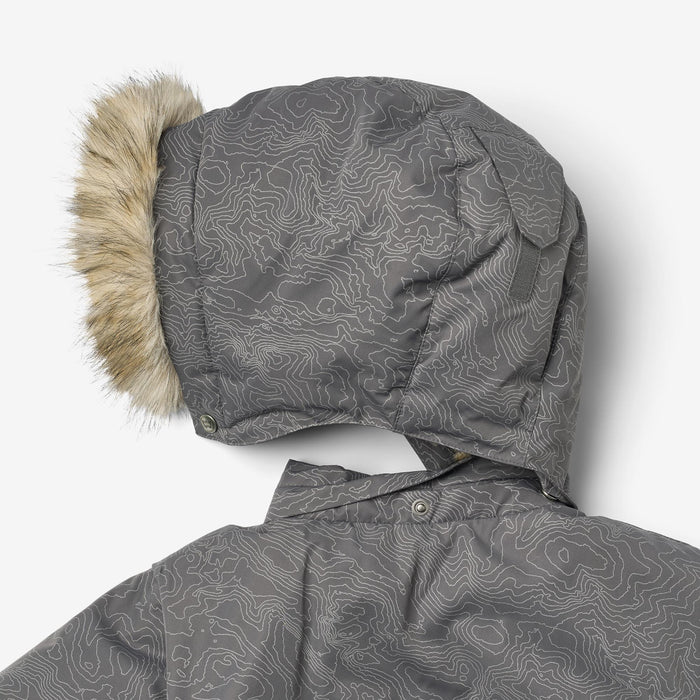 Wheat Outerwear Puffer Jacket Blaest Jacket 9872 dark reflective map