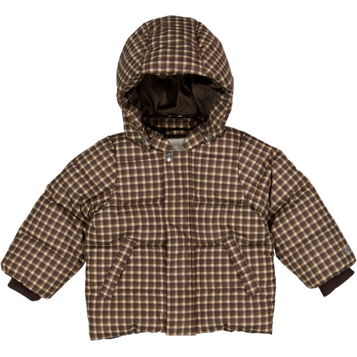 Wheat Outerwear Puffer Jacket River Jacket 3001 brown check