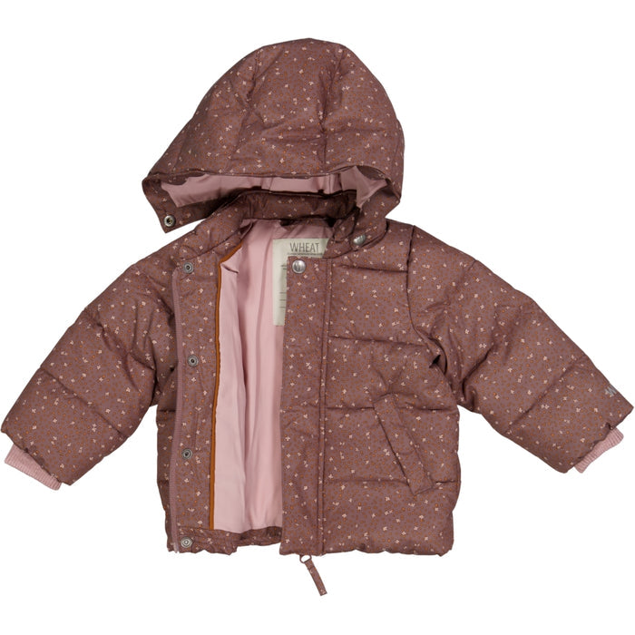 Wheat Outerwear Puffer Jacket River Jacket 2449 powder plum dots