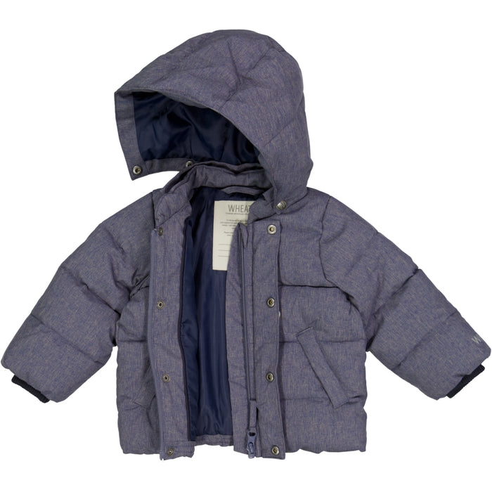 Wheat Outerwear Puffer Jacket River Jacket 1118 dark blue melange