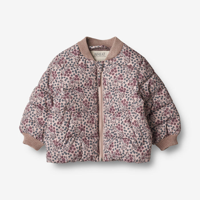 Wheat Outerwear Puffer Jacket Yuri | Baby Jacket 1352 pale lilac berries