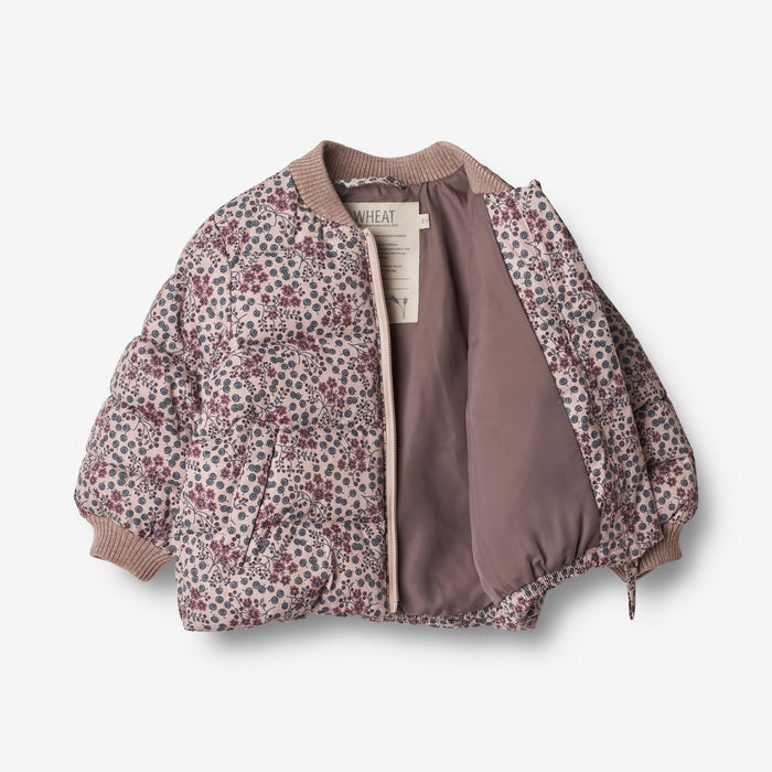 Wheat Outerwear Puffer Jacket Yuri | Baby Jacket 1352 pale lilac berries