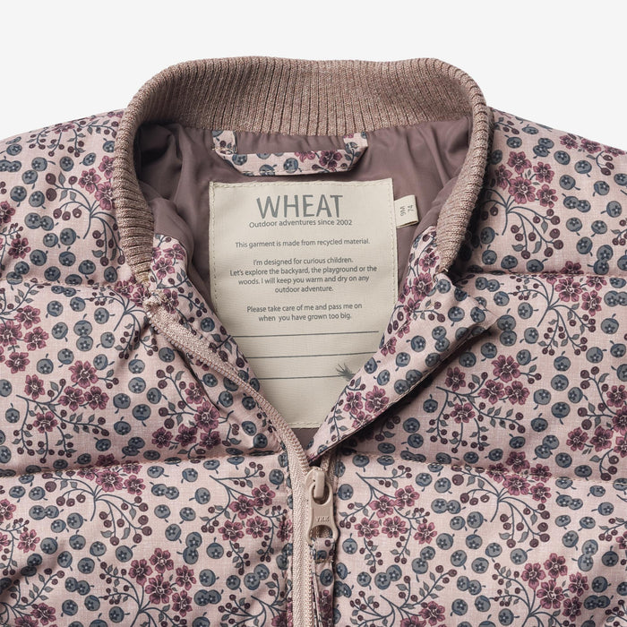 Wheat Outerwear Puffer Jacket Yuri | Baby Jacket 1352 pale lilac berries