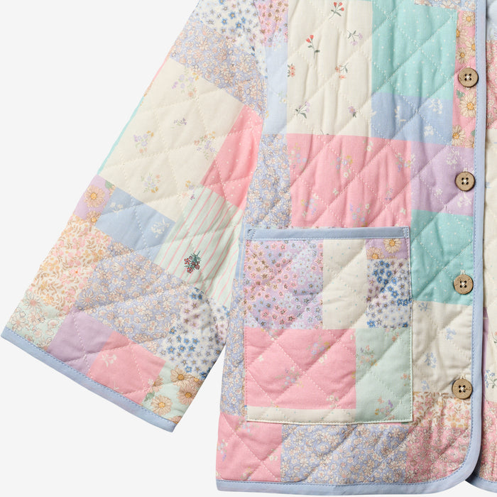 Wheat Main Quilt Jacket Inaja Jacket 9618 patchwork flowers