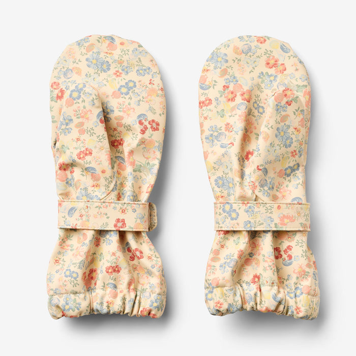 Wheat Outerwear Rain Mittens Rily Accessory 9597 flowers and seashells