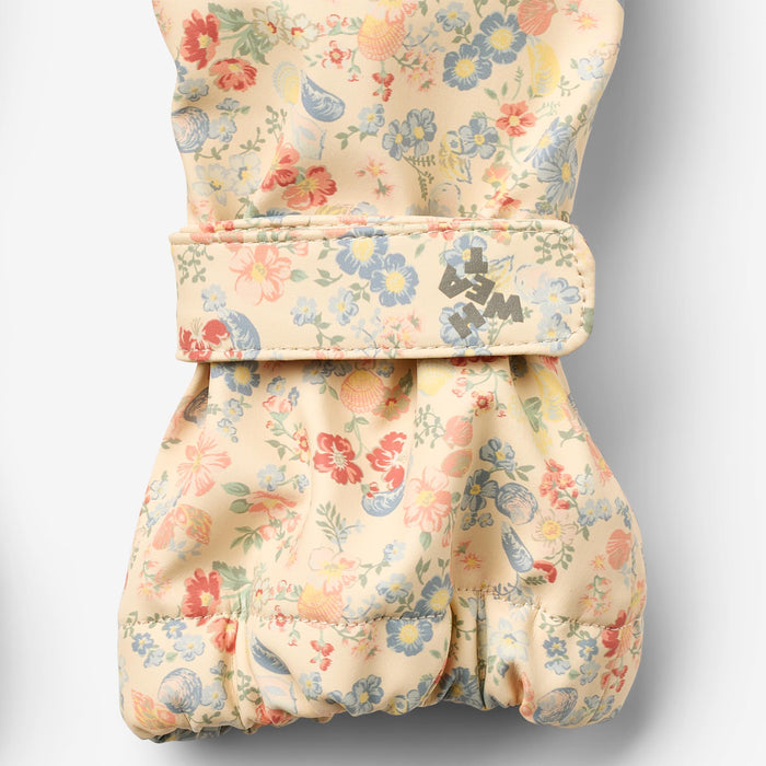Wheat Outerwear Rain Mittens Rily Accessory 9597 flowers and seashells