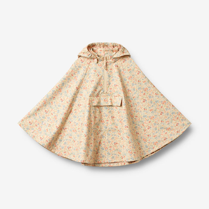 Wheat Outerwear Raincape Drops Jacket 9597 flowers and seashells