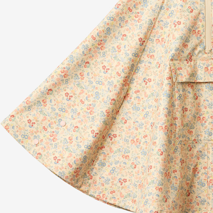 Wheat Outerwear Raincape Drops Jacket 9597 flowers and seashells