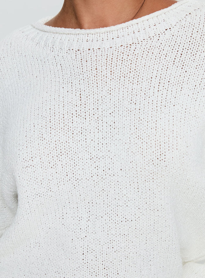 product Princess Polly Reannon Wide Neck Knit Sweater White