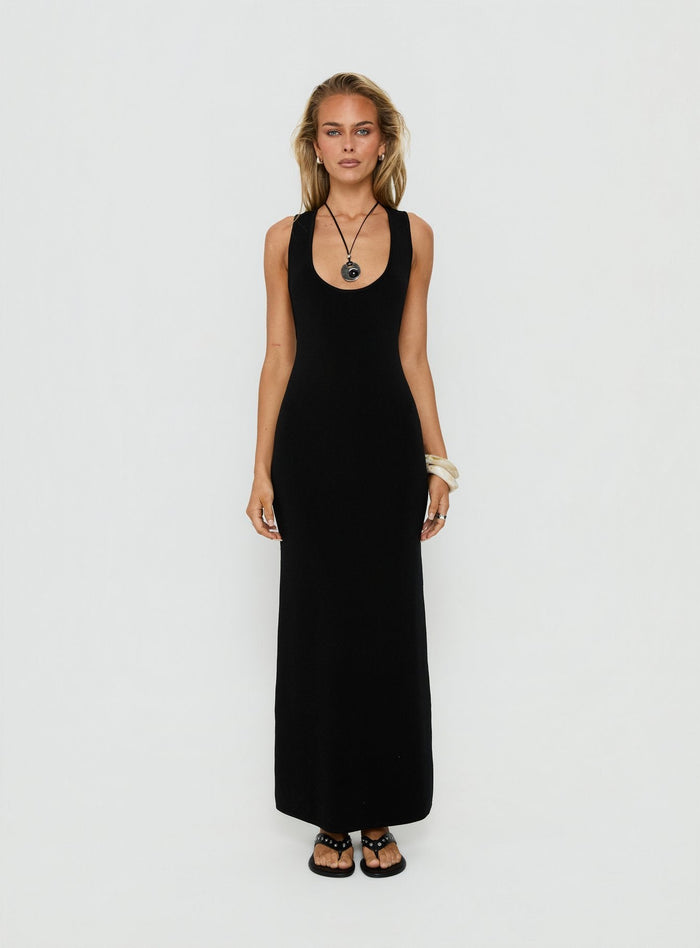 Rhen Racerback Maxi Dress Black