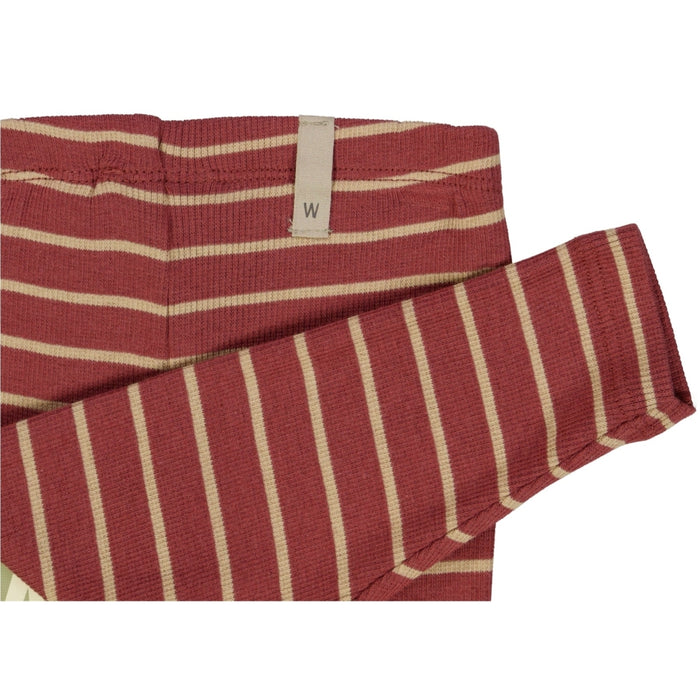 Wheat Main Rib Leggings Legging 9079 apple butter stripe